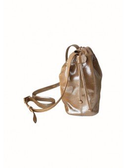 EMILY BUCKET BAG BEIGE METALLIC - 2