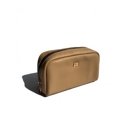 Gigi Beige Makeup Bag - 2