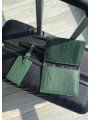 Passport holder + Luggage Tag / Green - 1